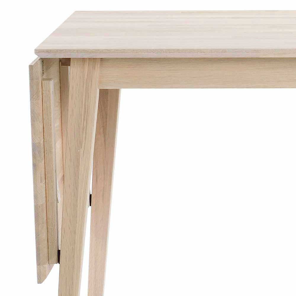 Komplette Essgruppe Vurian in Holz White Wash vier Stühle (fünfteilig)