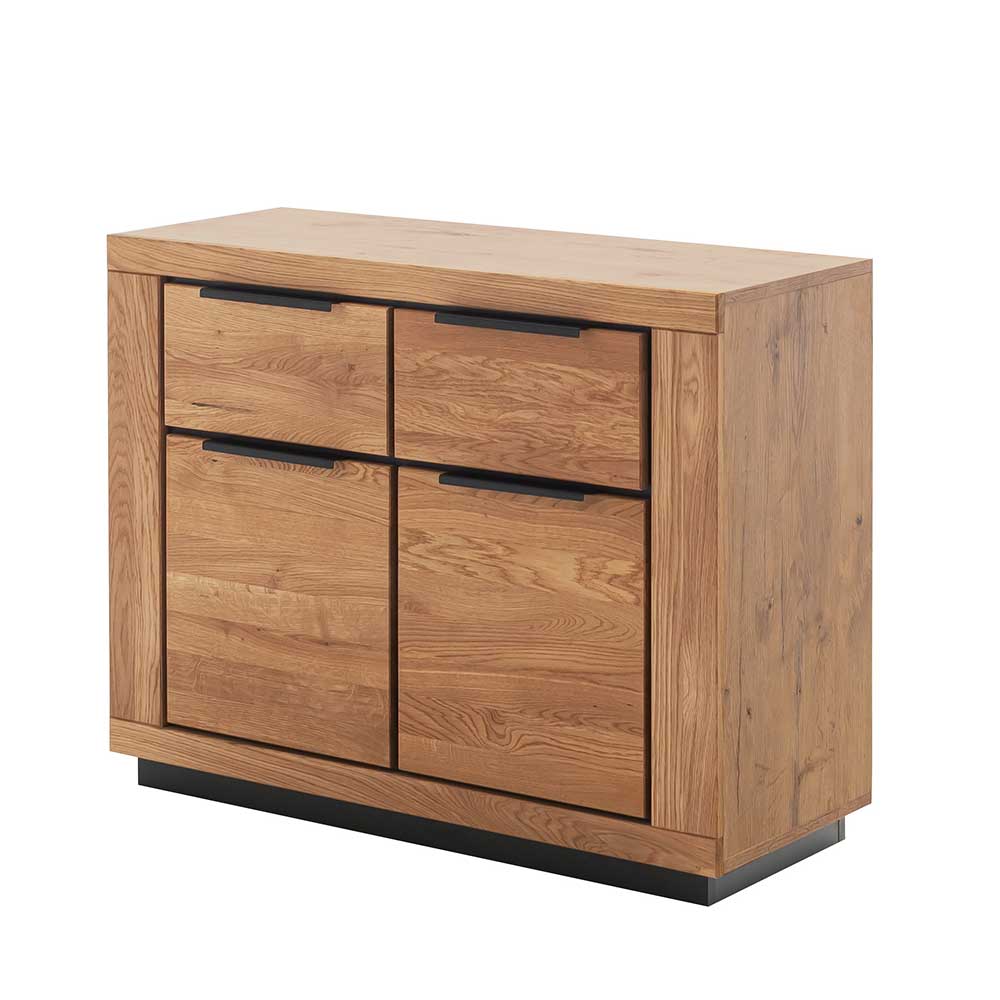 Sideboard Jayva mit Metallgriffen in Wildeichefarben