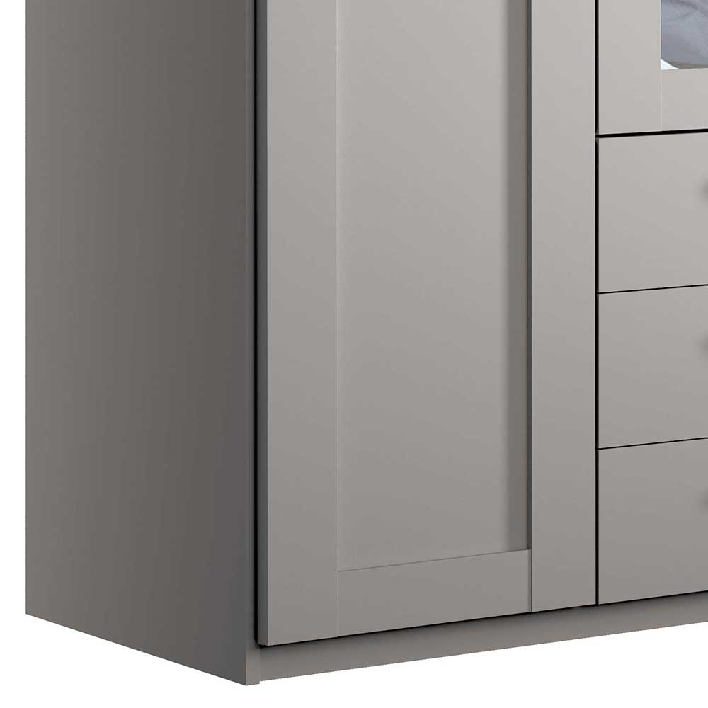 Landhausstil Kleiderschrank Saconso in Hellgrau 150 cm breit