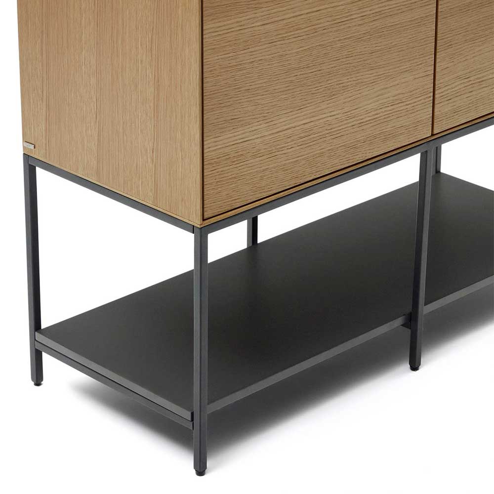 Großes Highboard Zoryac in modernem Design - Eichefarben