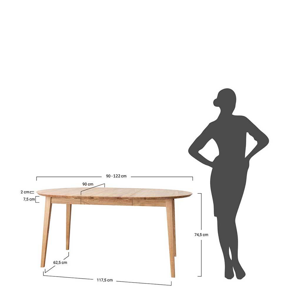 Esstisch Saltagro aus Eiche Massivholz ausziehbar