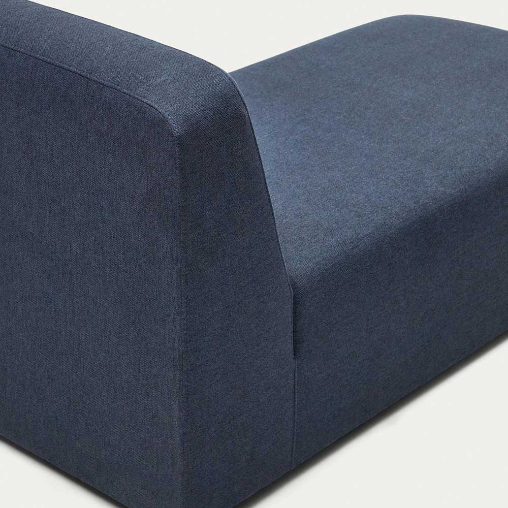 Modul Sofa Chaiselongue Badryca in Dunkelblau 152 cm tief