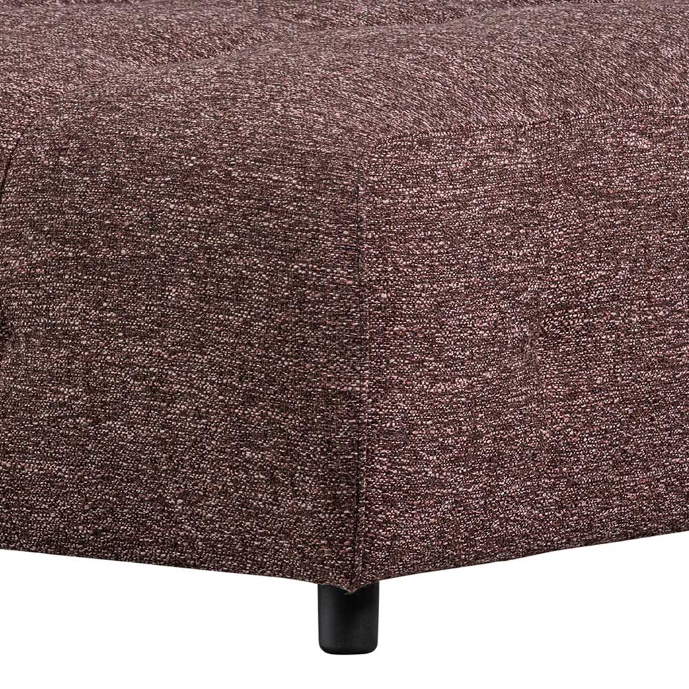 Sofa Element Modul Rasfera Mauve grob meliert aus Strukturstoff