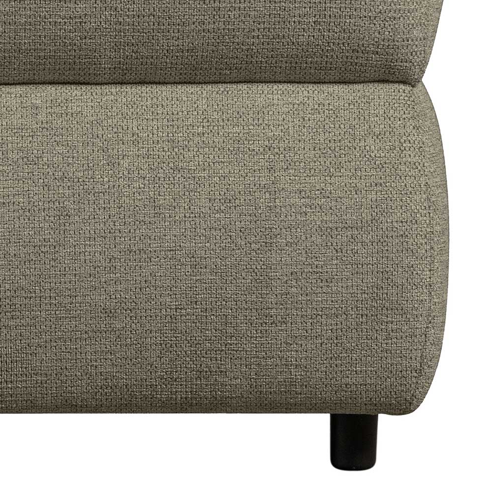 Modernes Sofa Modul Chenille Romance in Blassgrün 90 cm breit