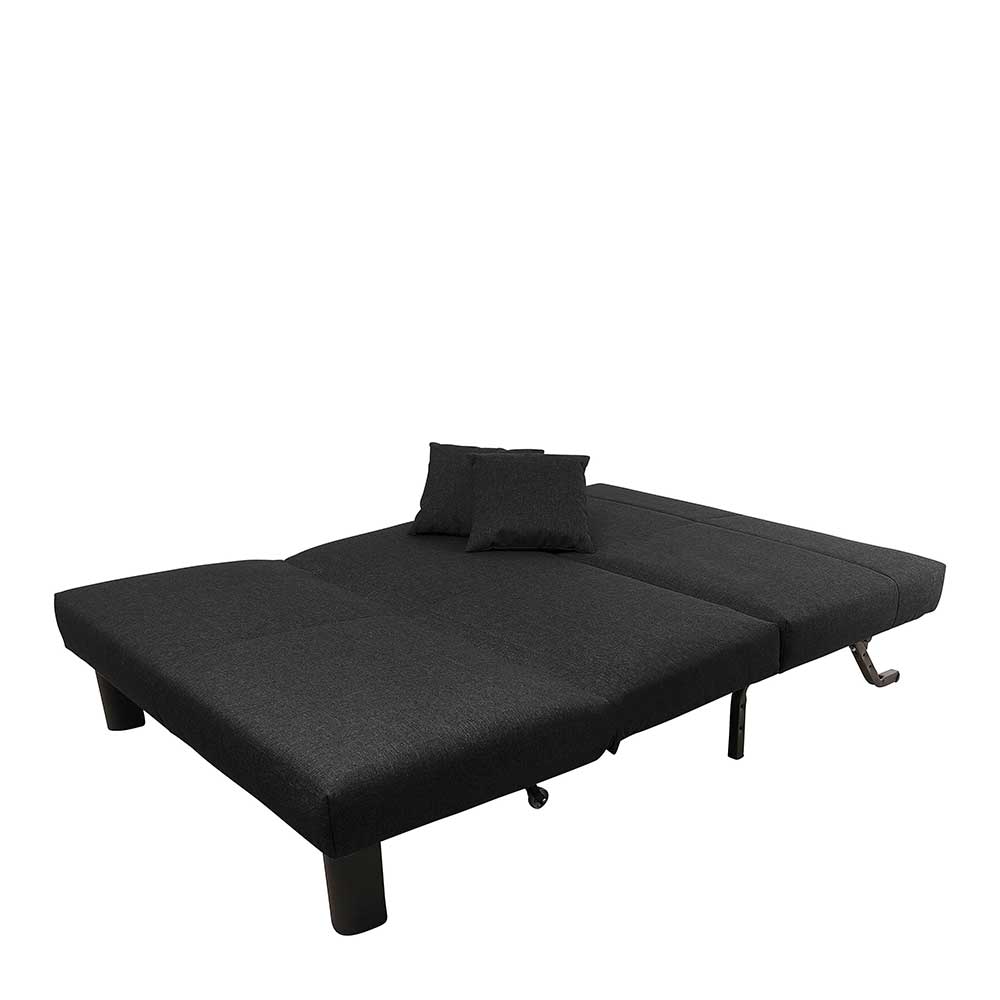 Zweisitzer Schlafsofa Clienta in Schwarz Made in Germany