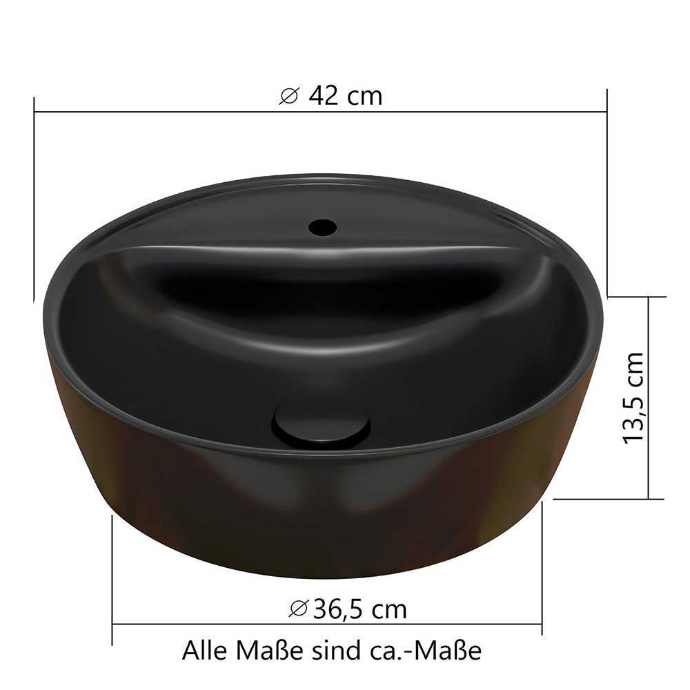 Badmöbelkomplettset Cadama mit zwei Waschbecken Made in Germany (fünfteilig)