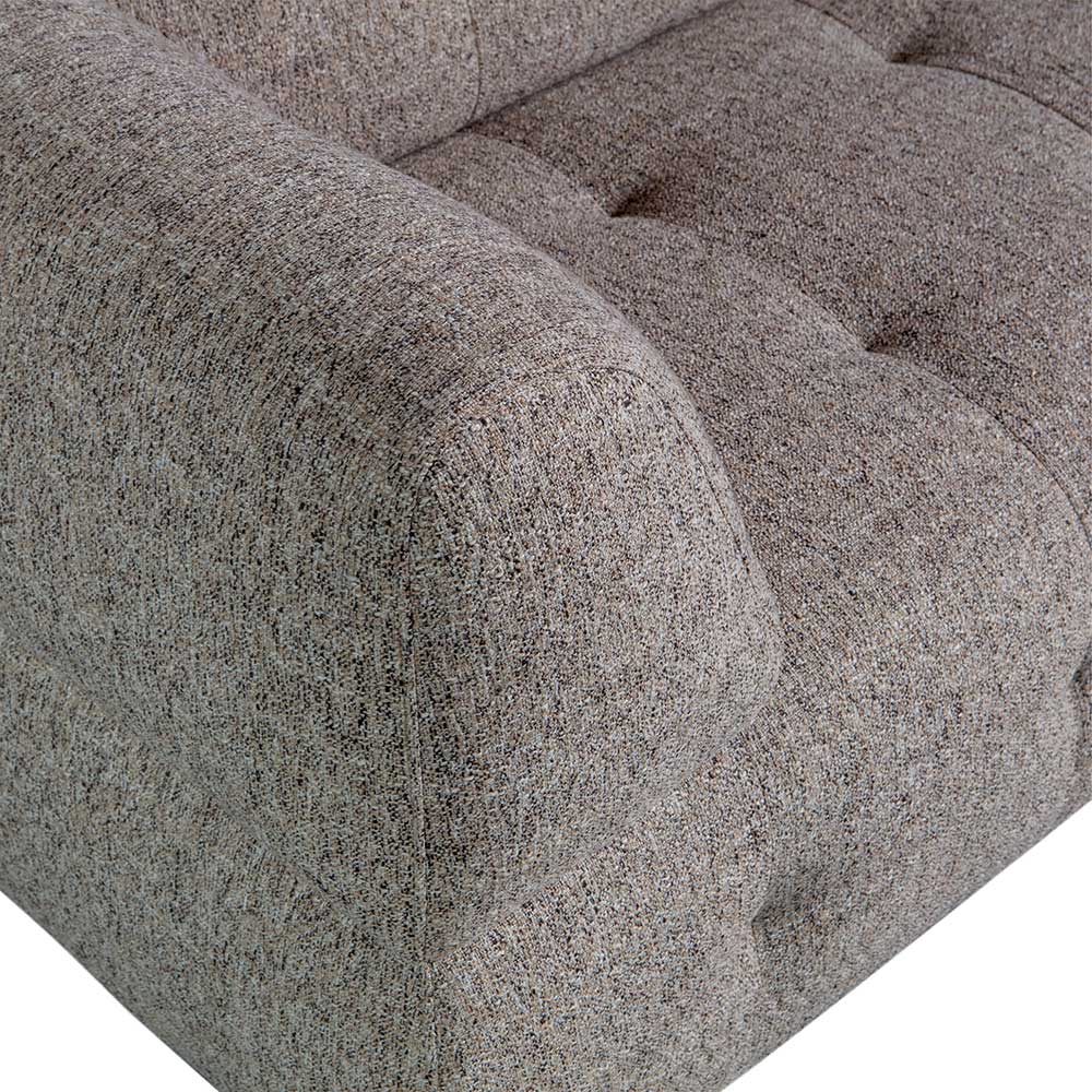 Modernes Sofa Element Modul Kyperia in Graubraun meliert 122 cm breit