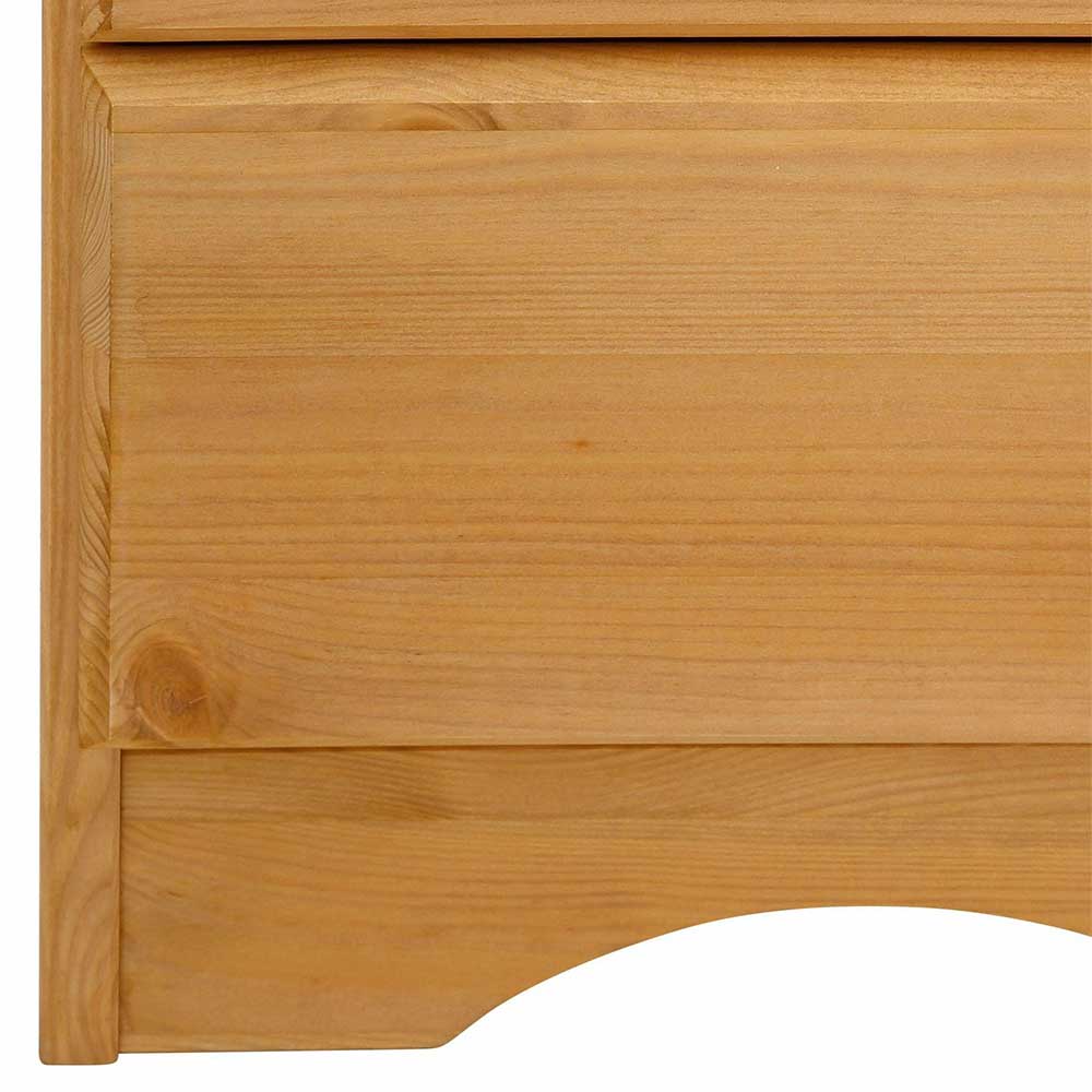 Kiefernschrank Genuria mit zwei Türen und drei Schubladen 95 cm breit