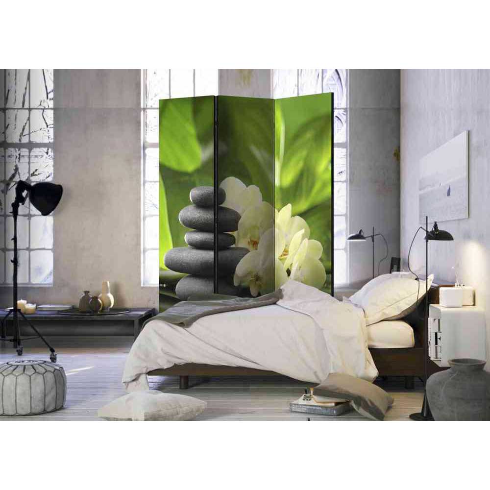 Paravent Natalia Mit Zen Garten Motiv Modern Pharao24 De