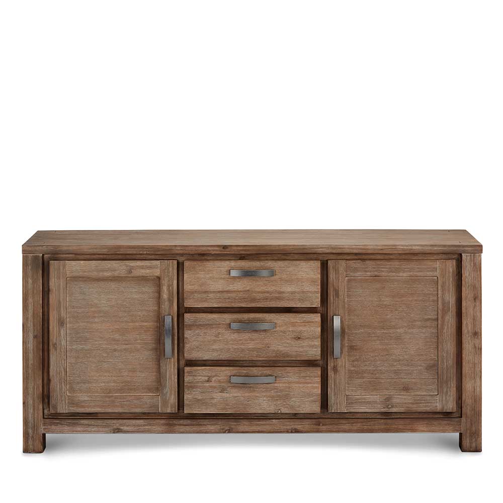 Sideboard Movian 180 Cm Breit In Akazie Dunkel Lackiert