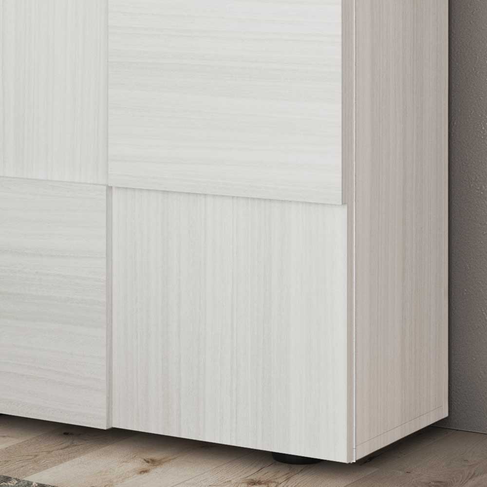 Garderobenschrank Curney in Eukalyptusfarben mit 3D Front