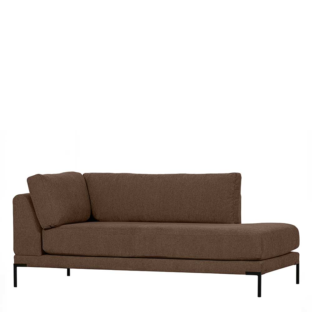 Chaiselongue Lehne links Rio in Braun - Modulsofa Element