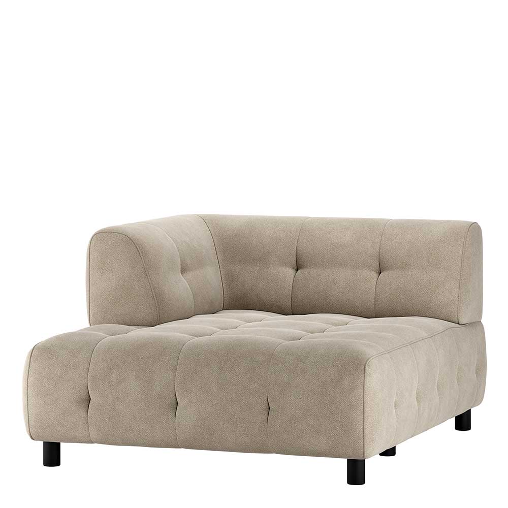 Hellgraues Modulsofa Stecma in modernem Design aus Webstoff