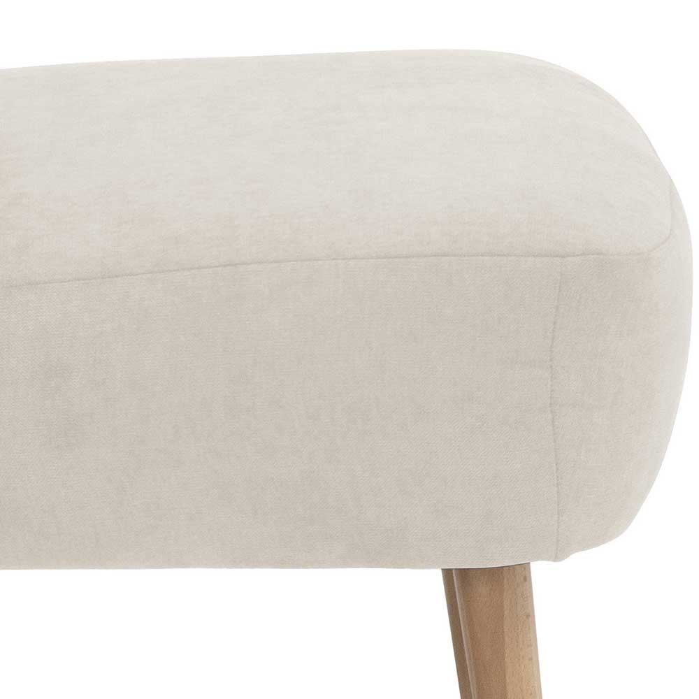 Polstersessel Ramoro in Beige mit Vierfußgestell aus Holz