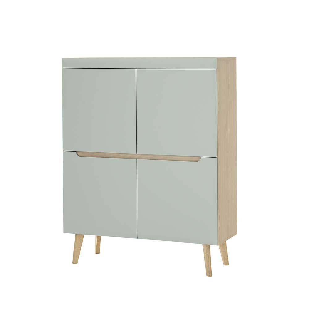 Highboard Casmas im Skandi Design mit Vierfußgestell