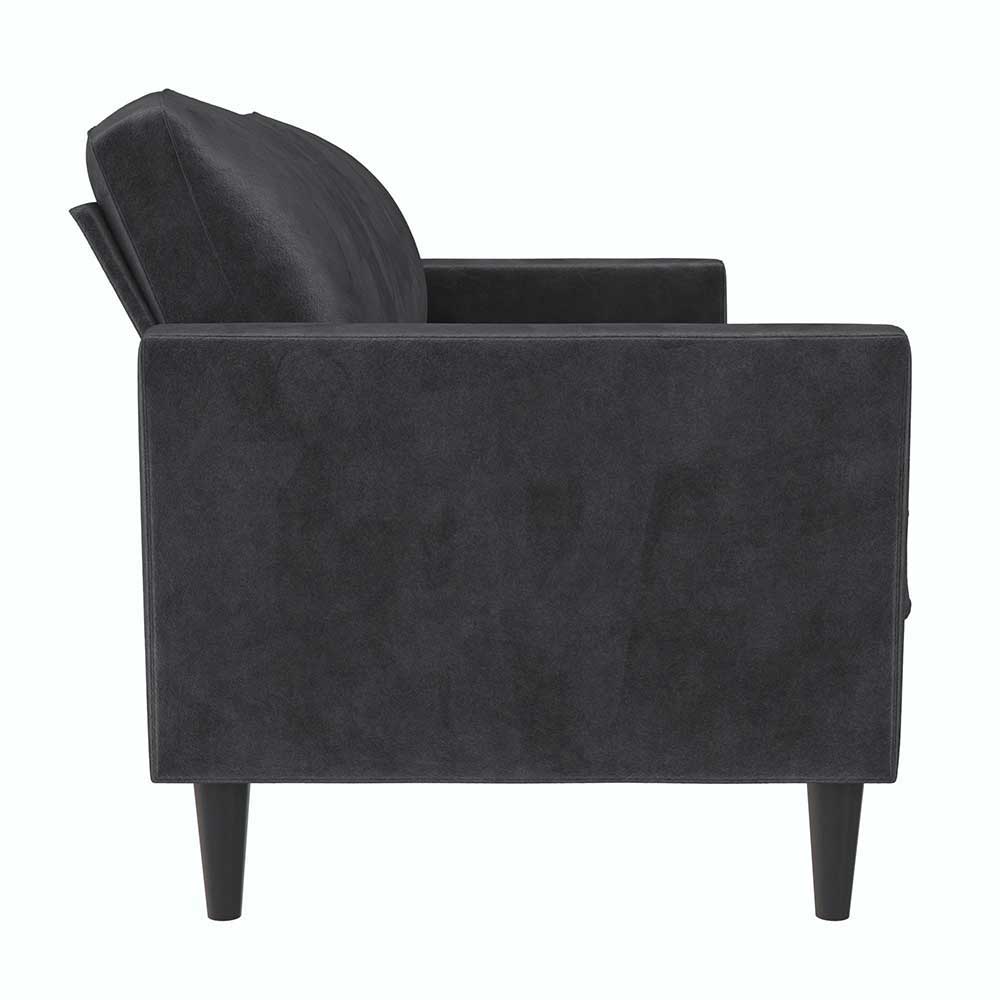 Dunkelgraues Wohnzimmer Sofa Contreros in modernem Design 188 cm breit