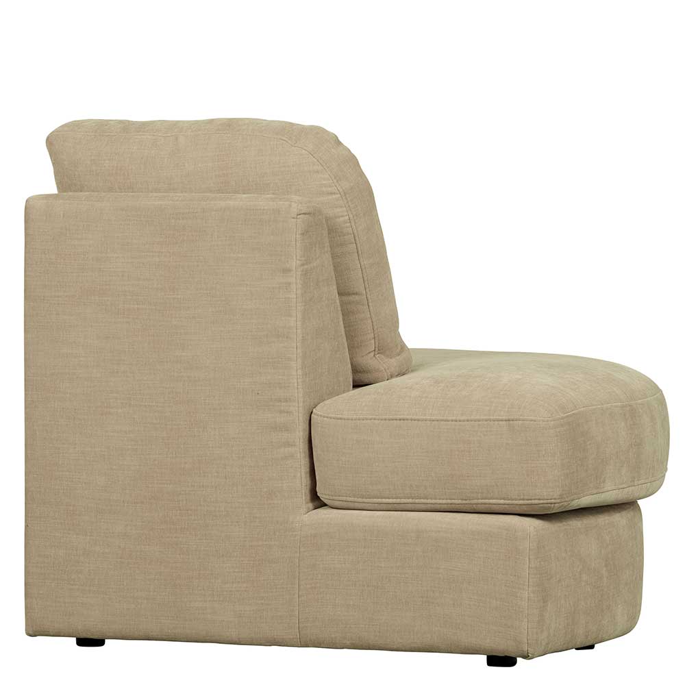 Modulsofa Abschluss Element links Pilamonia in Beige 44 cm Sitzhöhe