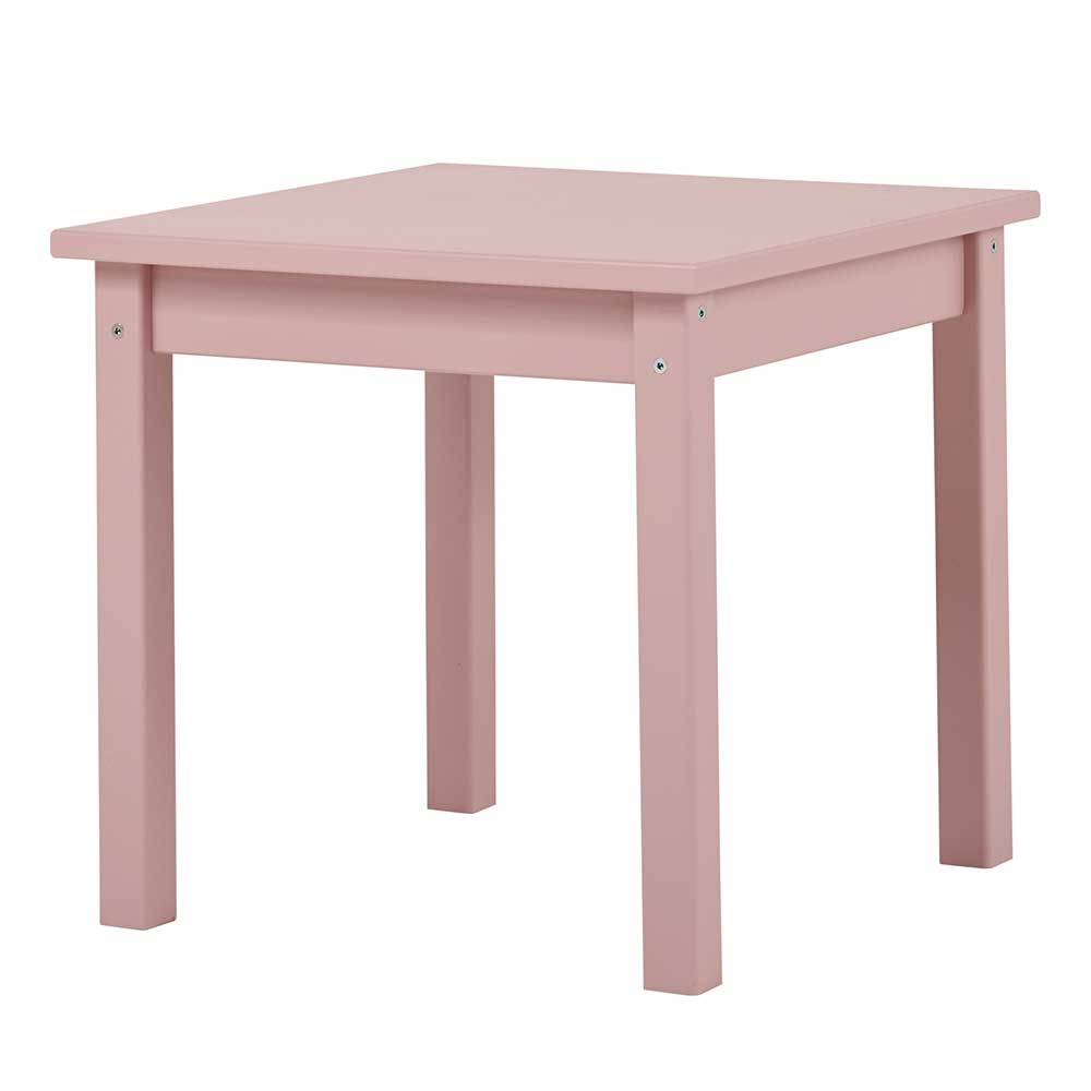 Kleiner Tisch Mina in Rosa - quadratische Form