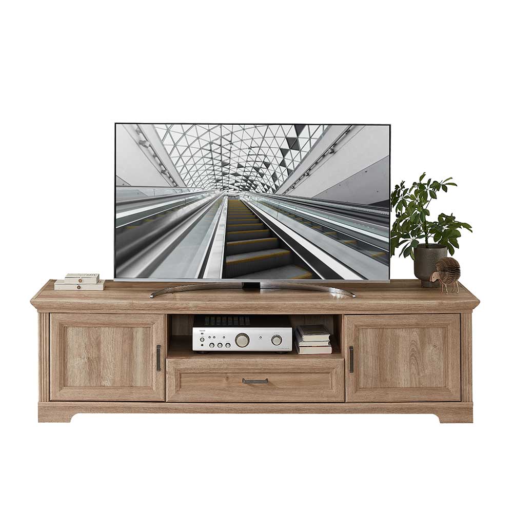 TV Lowboard Sovi im Landhausstil mit Kassetten Optik Front