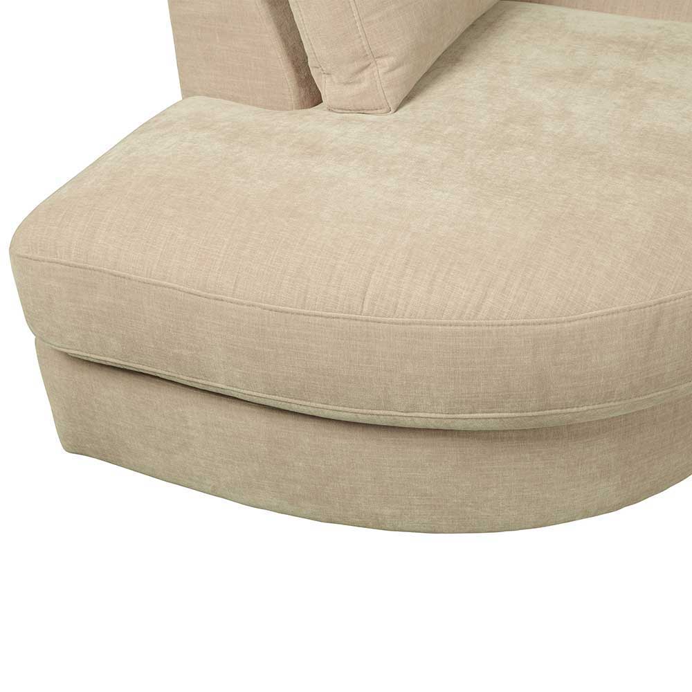 Sofa Kombination Pilamonia mit fünf Modulen in Beige Webstoff