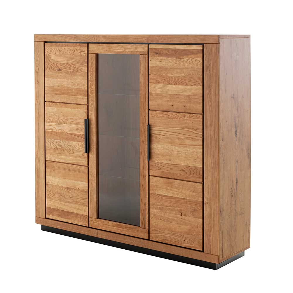 Wohnzimmerschrank Jayva in modernem Design - Wildeichefarben