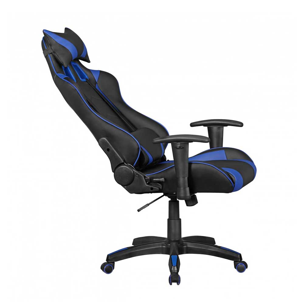 Verstellbarer Gaming Lania Lehne Schwarz hoher mit Stuhl in Blau 