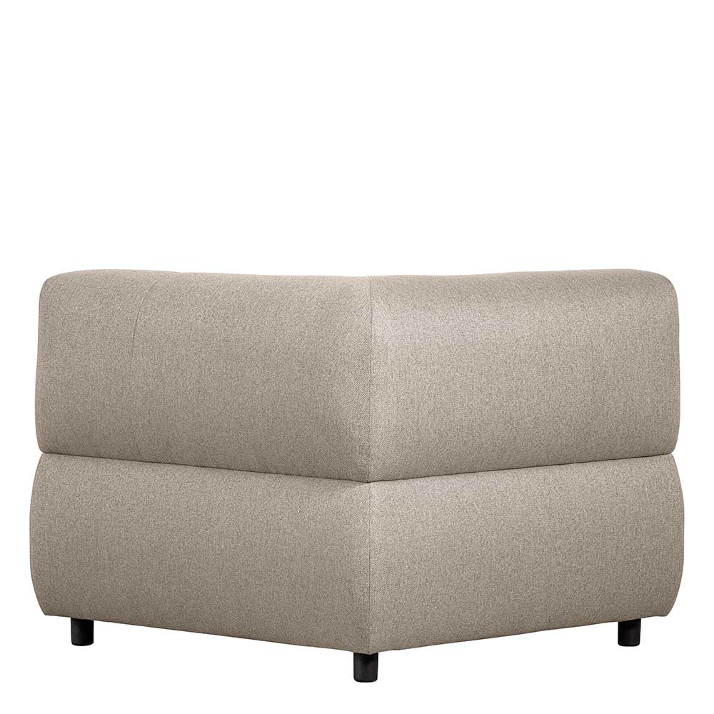 Graues Sofa Eckmodul Stecma aus Webstoff 90 cm breit