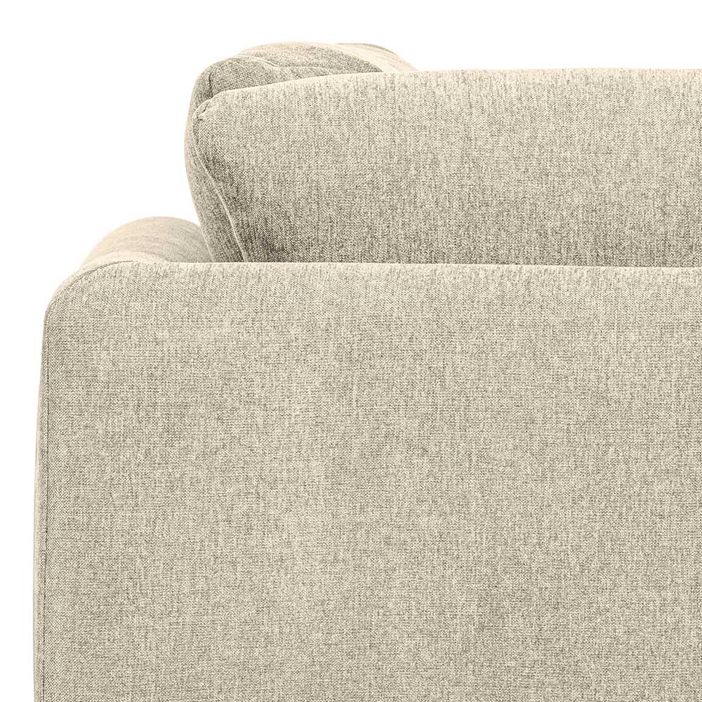 Eckelement Modul Sofa Imdyano in Beige mit Vierfußgestell aus Metall