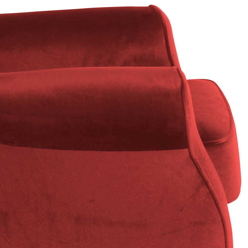 Landhausstil Wohnzimmer Sessel Toulouse in Ziegel Rot mit 49 cm Sitzhöhe