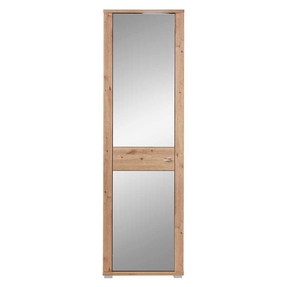 Dielenkleiderschrank Barossio mit Spiegeltür 58 cm breit