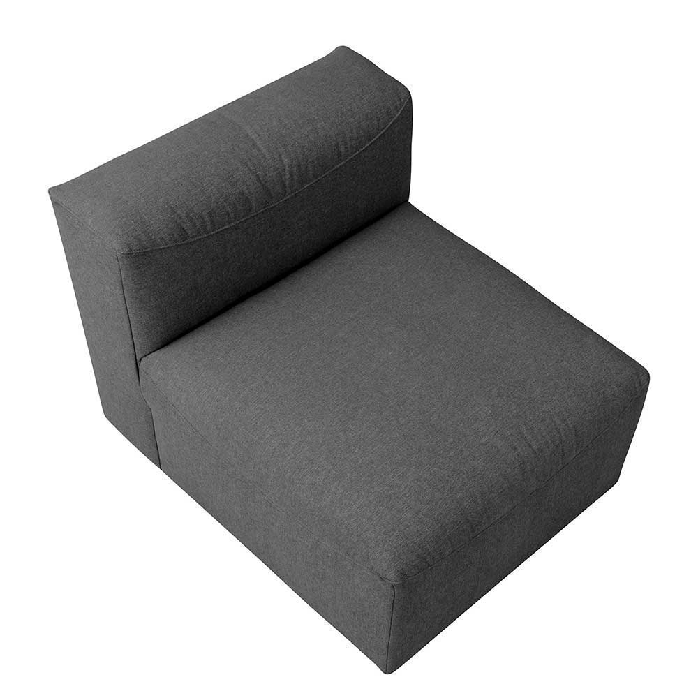 Modulsofa Felictia in Anthrazit Made in Germany (dreiteilig)