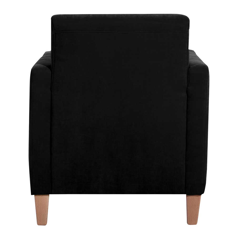 Kleiner Lounge Sessel Taliteo in Schwarz mit 42 cm Sitzhöhe