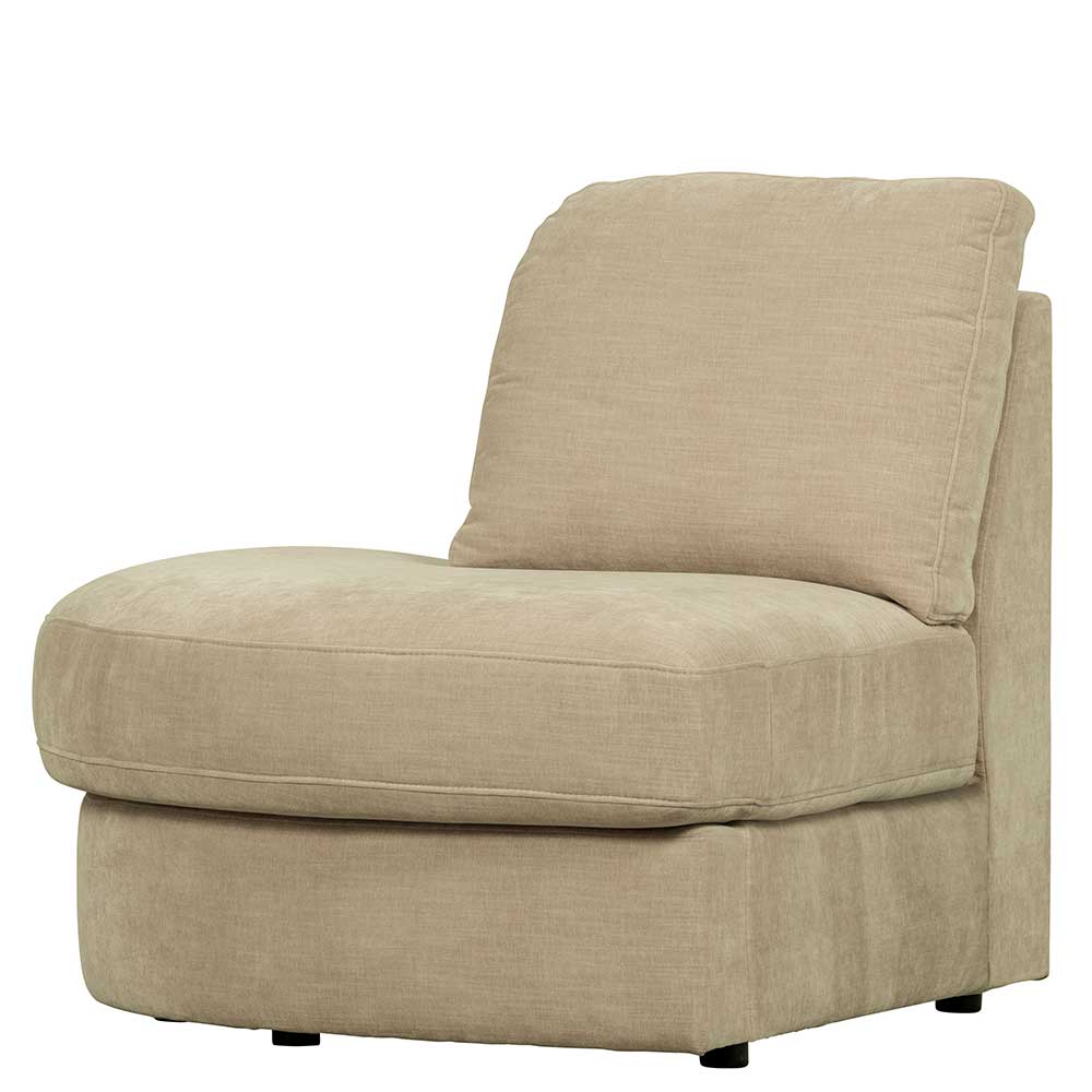 Modulsofa Abschluss Element links Pilamonia in Beige 44 cm Sitzhöhe