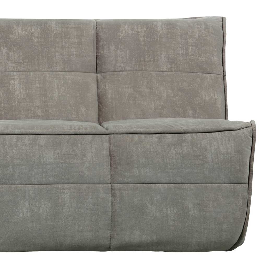 Dreisitzer Sofa Sedcory in Grau Samt 210 cm breit