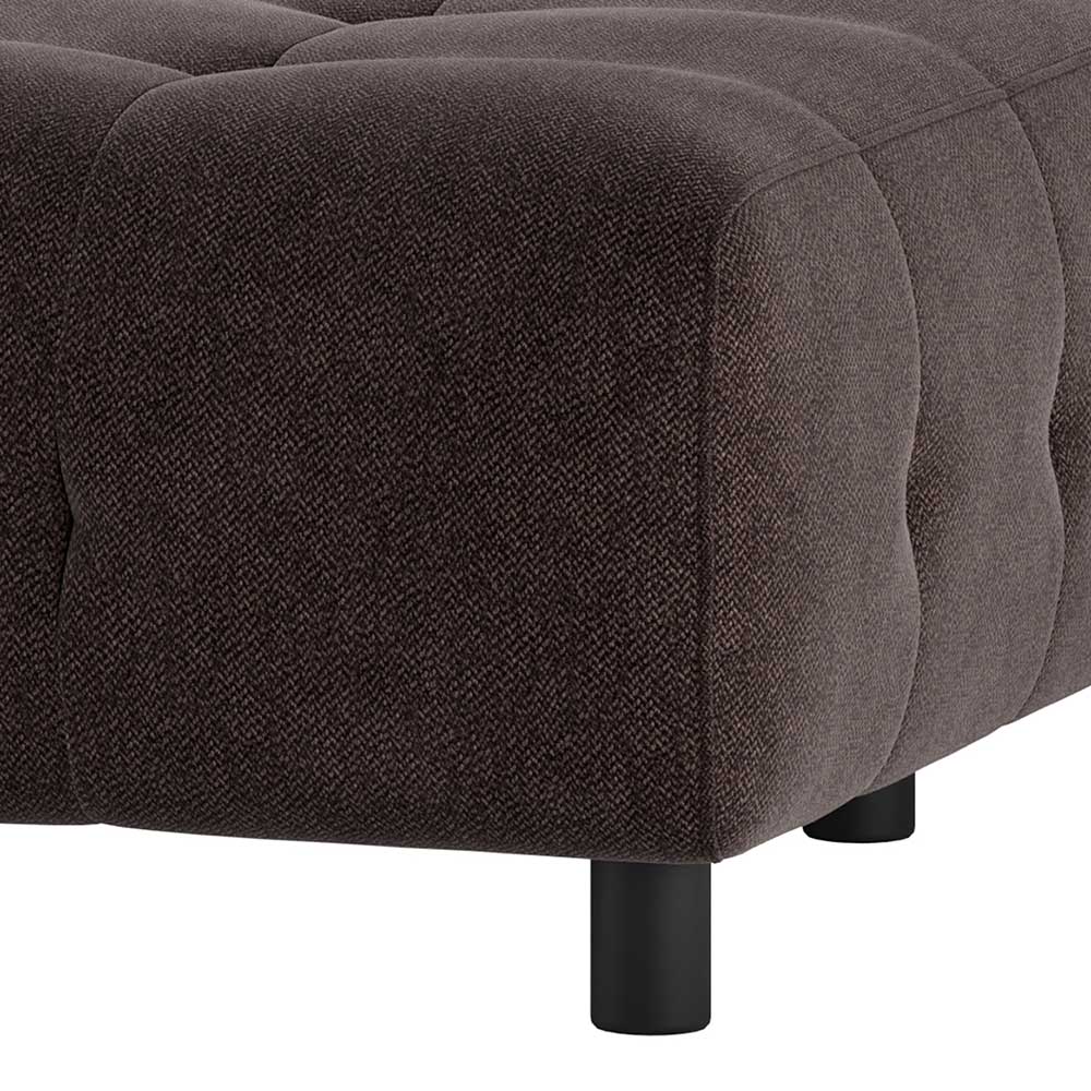 Modul Sofa Ecke Zyorenica in Graubraun aus Webstoff