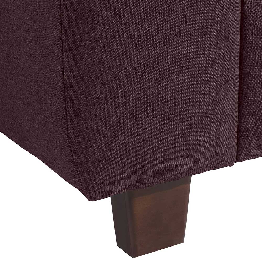 Polstersessel Bordeaux Rot Acsandrio in modernem Design optional mit Hocker