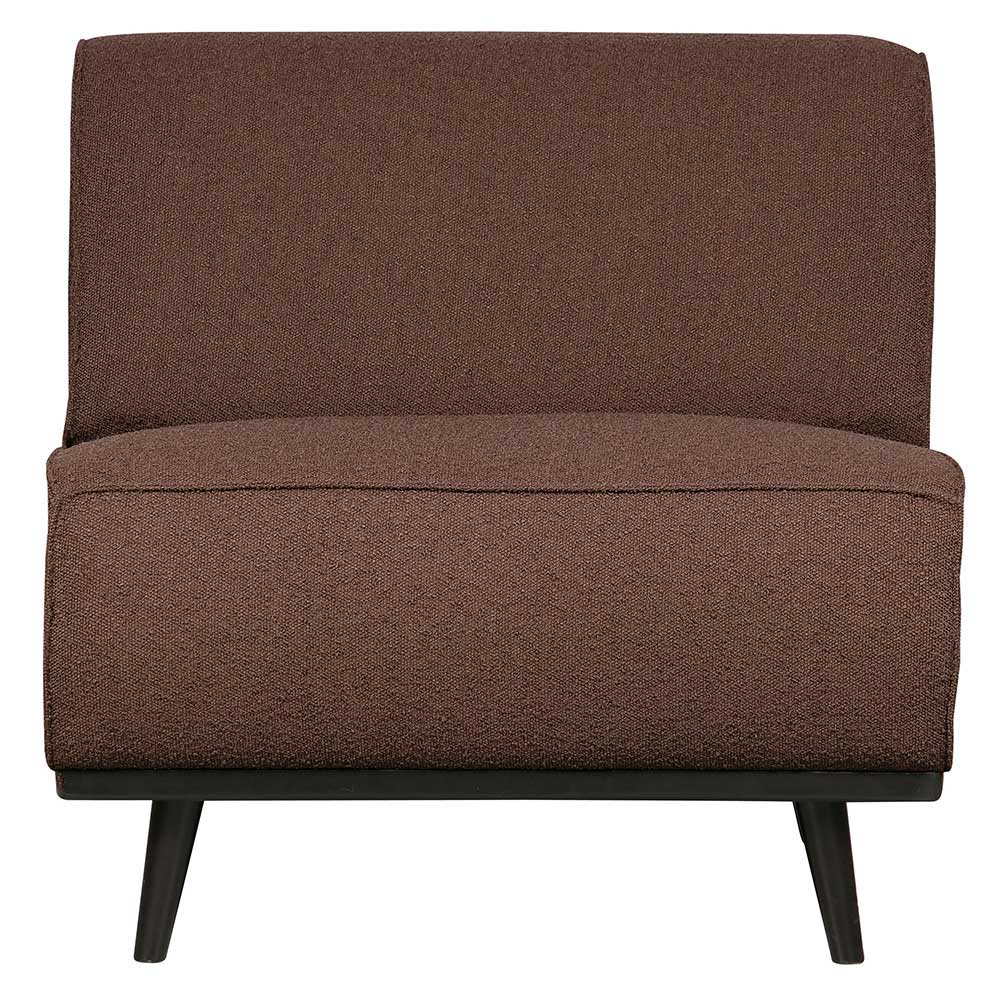 1-Sitzer Element Modulsofa Pyrko in Dunkelbraun 79 cm breit