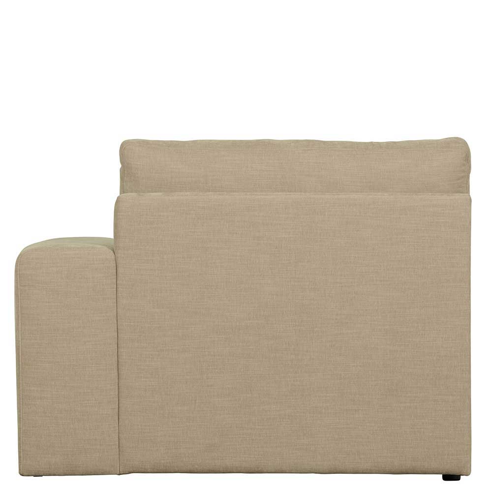 Dreisitzer Modulsofa Pilamonia in Beige mit 44 cm Sitzhöhe