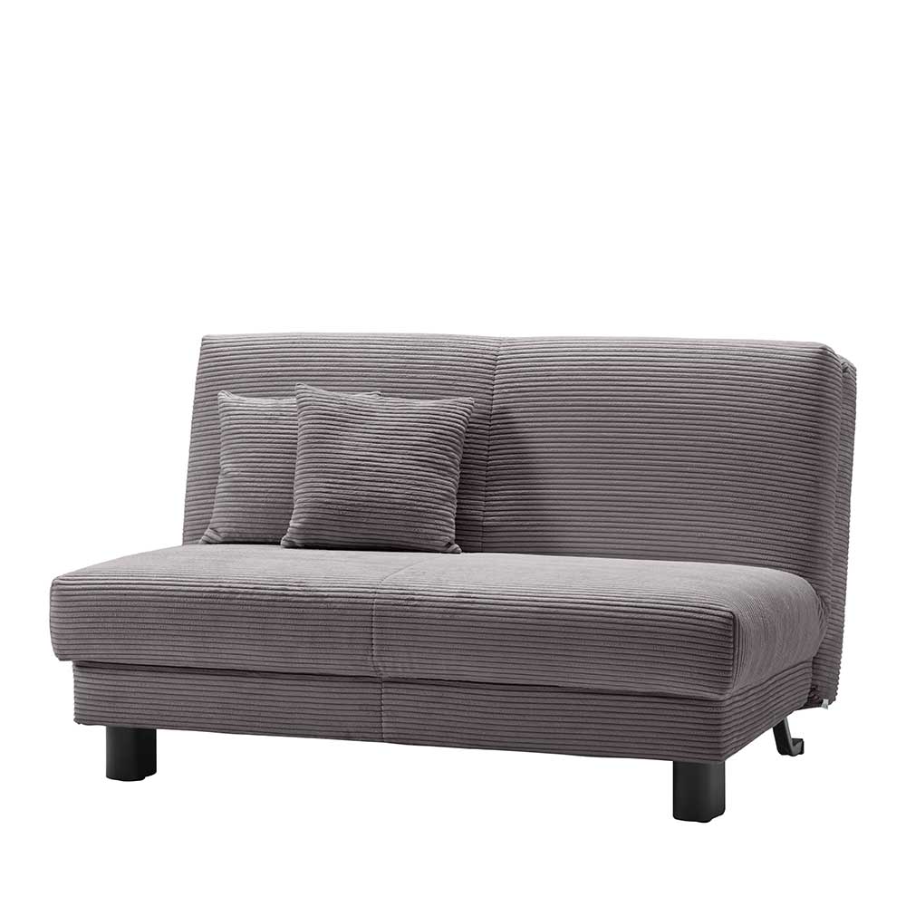 Ausklappbares Sofa Viodora mit Schlaffunktion aus Cord