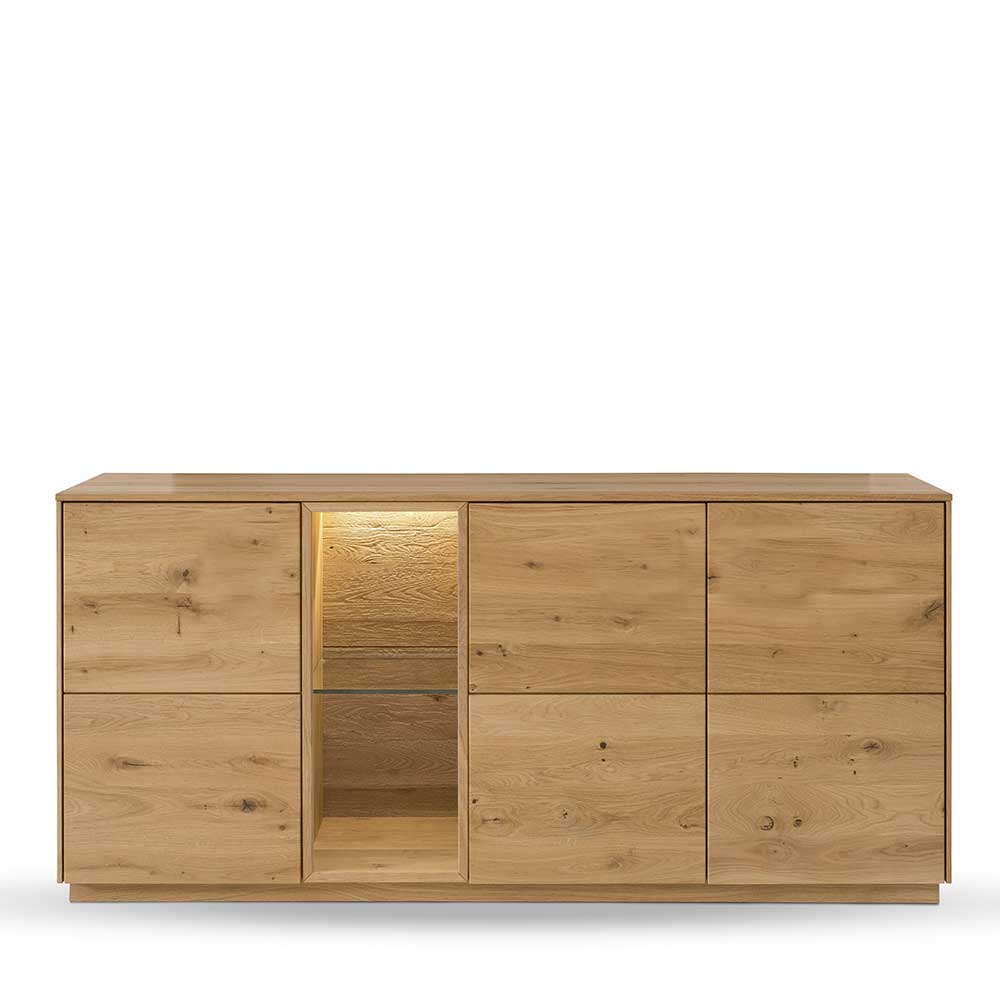 Esszimmersideboard Klever aus Wildeiche Massivholz 170 cm breit