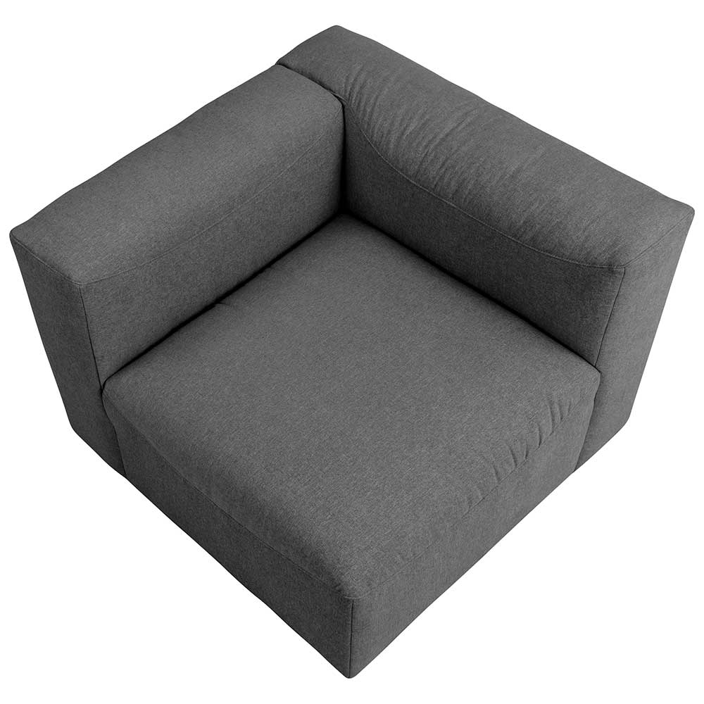 Sofaelement Felictia in Anthrazit - modernes Design